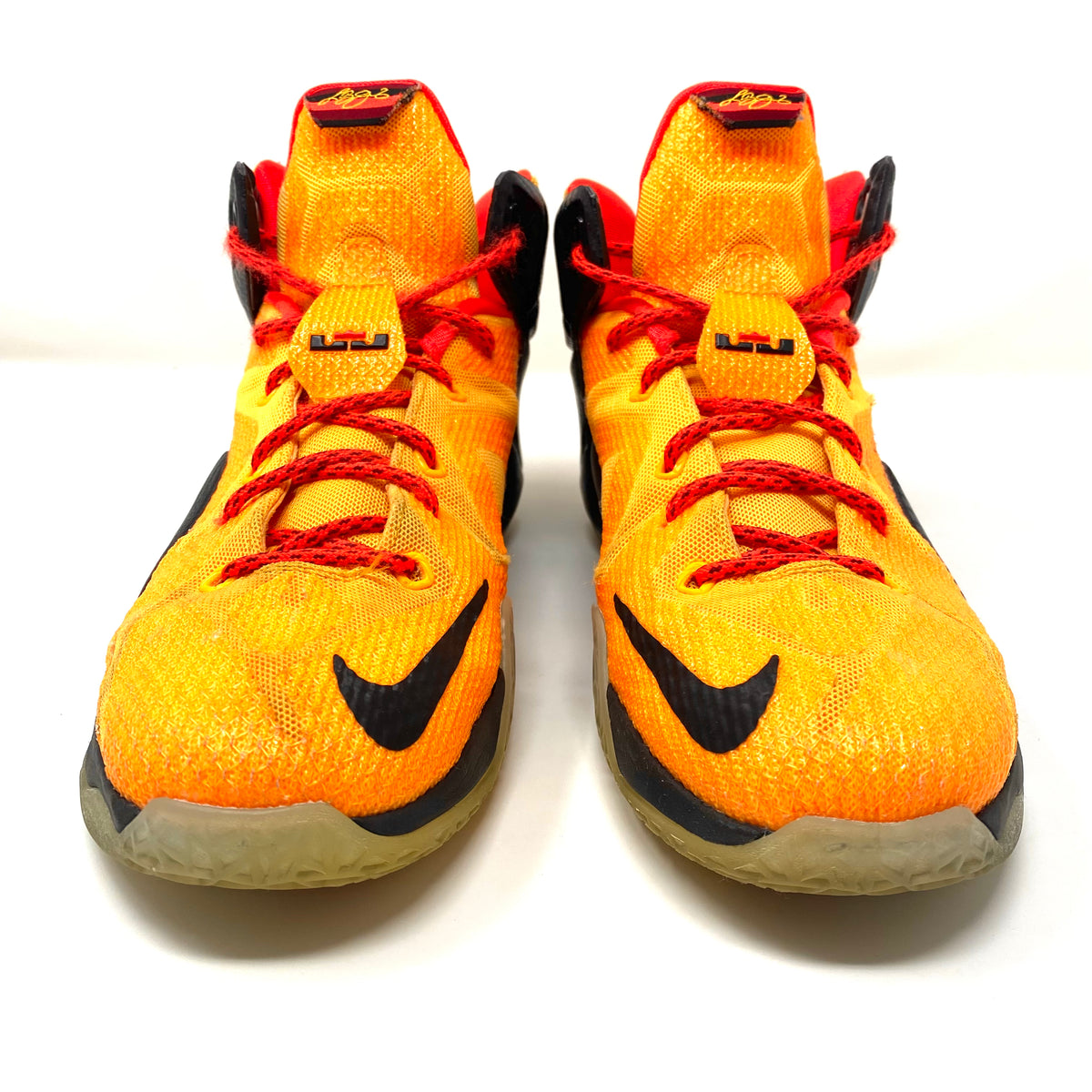 Nike LeBron 12 XII GS Laser Orange Witness 685181 830 Basketball Sneak Subtle Flex Streetwear