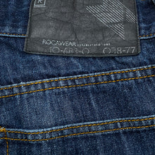 Load image into Gallery viewer, Rocawear Y2K Dark Wash Wide Leg Hip Hop Jeans 34 (36 x 30.5)
