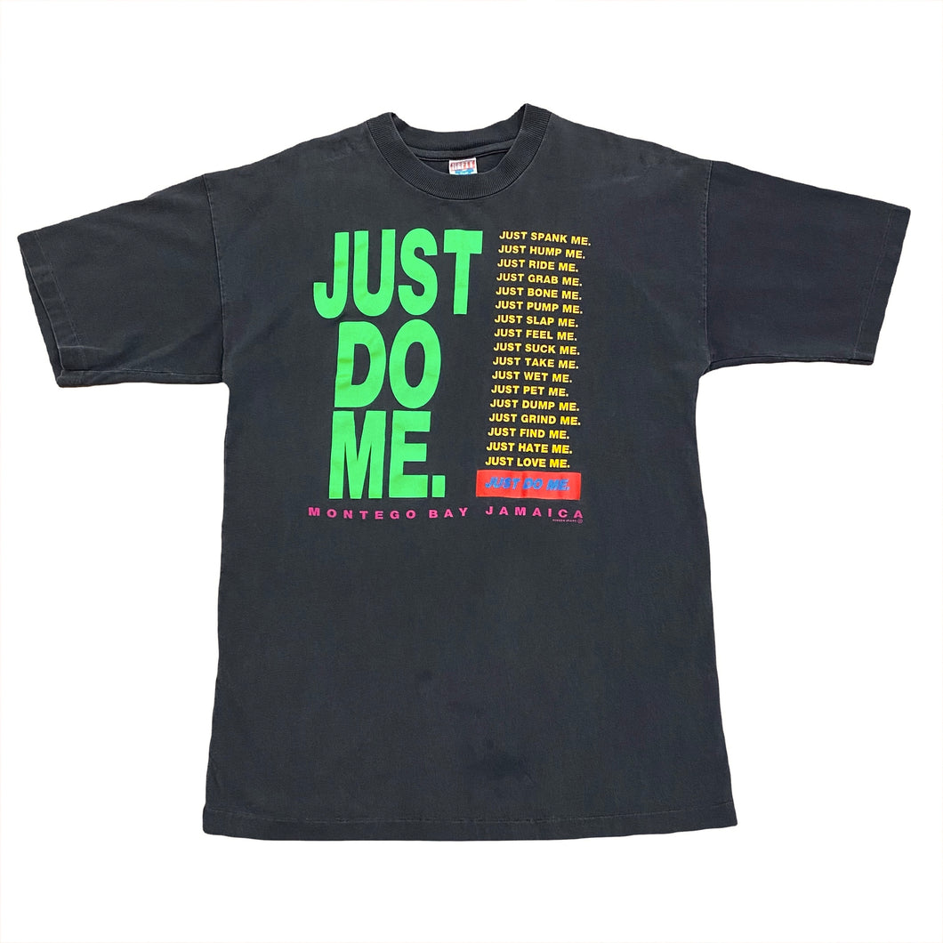 Vintage Just Do Me Nike Funny Sex Parody Humor Jamaica T-Shirt Men’s Large