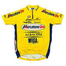 Load image into Gallery viewer, Vintage Asics Mercatone Uno Bike Cycling Jersey Shirt XL
