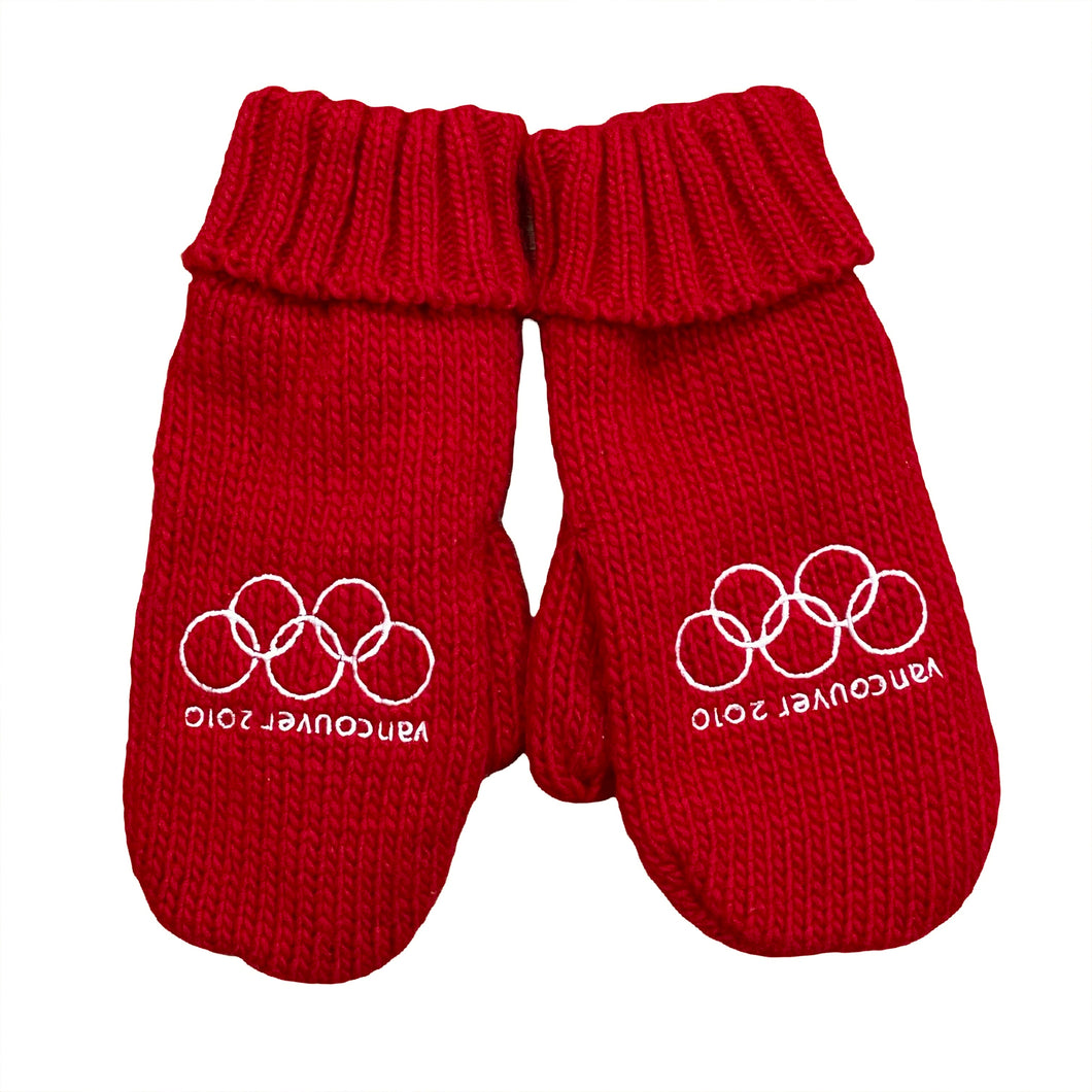 Vancouver 2010 Winter Olympics Team Canada Embroidered Mittens