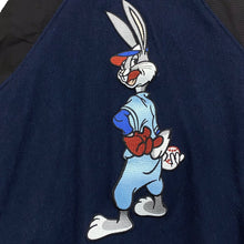 Load image into Gallery viewer, Vintage 90&#39;s Looney Tunes Bugs Bunny Embroidered Wool Baseball Varsity Jacket Youth Large 14-16
