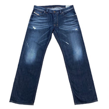 Load image into Gallery viewer, Diesel Larkee Distressed Regular Straight Wash 0813Q Button Fly Jeans 36 X 32
