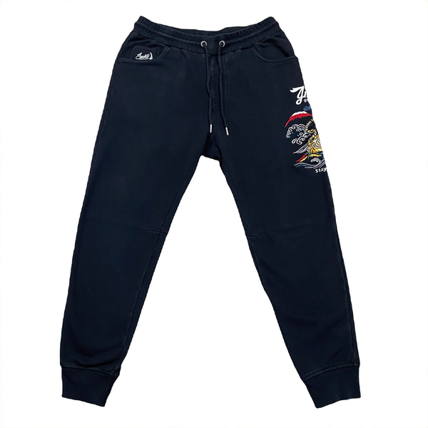 Jizo-Bosatsu Japanese Embroidered Sweatpants XXL