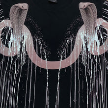 Load image into Gallery viewer, Marcelo Burlon County Of Milan Black Double Headed Snake Paint Drip T-Shirt XS
