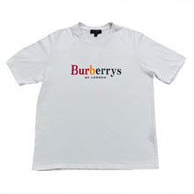 Load image into Gallery viewer, Vintage Burberry Rainbow Burberrys Of London Spell Out T-Shirt Men’s Small
