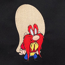 Load image into Gallery viewer, Vintage 1993 Looney Tunes Yosemite Sam Embroidered Black Vest Men’s XL
