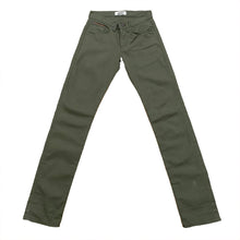 Load image into Gallery viewer, Naked &amp; Famous Weird Guy Army Green Duck Selvedge Jeans 28 x 34
