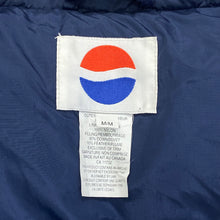 Load image into Gallery viewer, Vintage Pepsi Down &amp; Feather Insulated Puffer Vest Medium
