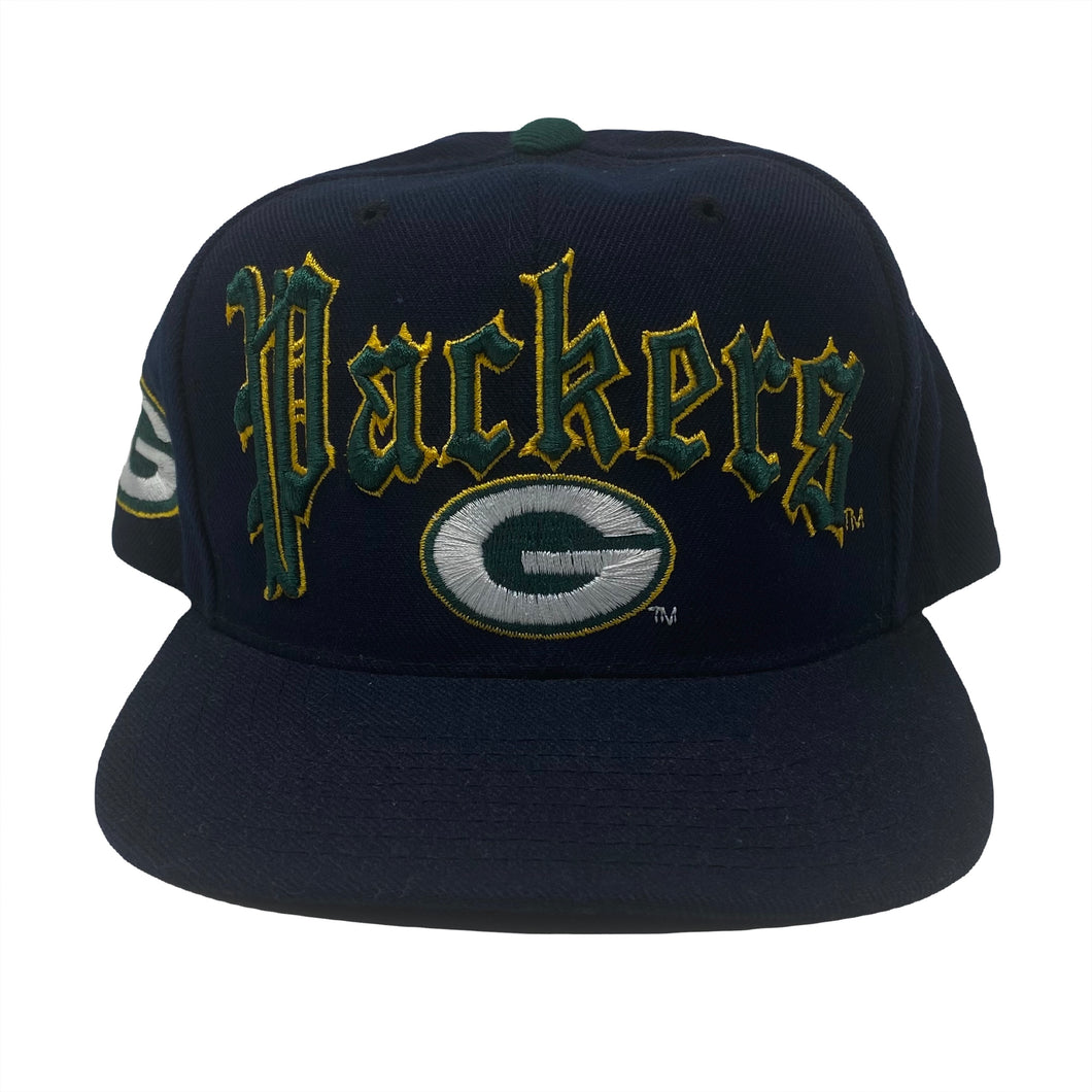 Vintage NFL Green Bay Packers Old English Script Snapback Hat