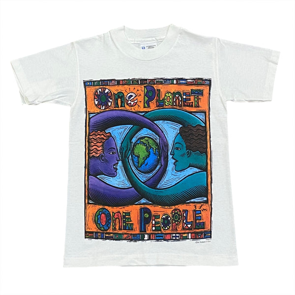 Vintage 1994 Human-I-Tees One Planet, One People T-Shirt Kids Size 10-12