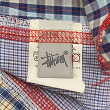 Load image into Gallery viewer, Vintage Stussy Mixed Plaid Made In USA Skate Surf Button Up Shirt Men’s Medium
