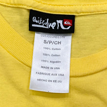 Load image into Gallery viewer, Vintage Quiksilver Surf Skate Yellow Neon Graphic T-Shirt Men’s Small
