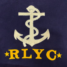 Load image into Gallery viewer, Polo Ralph Lauren RLYC Yacht Club Anchor Logo Cropped Sweatshirt Women’s Large
