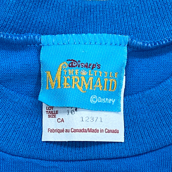 Vintage 90's Disney The Little Mermaid T-Shirt Girls Size 10