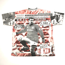 Load image into Gallery viewer, Vintage Manchester United FC Eric Cantona All Over Print Soccer Football T-Shirt Men’s Medium
