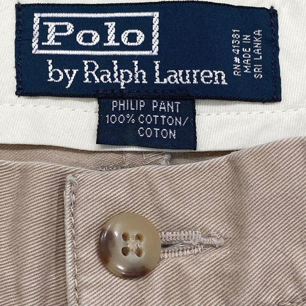 Polo Ralph Lauren Classic Chino Flat Front Philip Pants 30 X 32 (30 X 26.75)