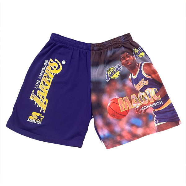 Vintage Starter NBA L.A. Lakers Magic Johnson Shorts XL