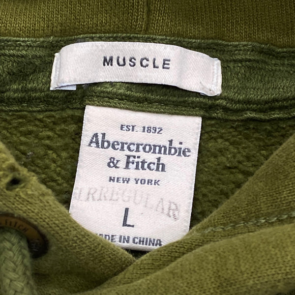 Vintage Abercrombie & Fitch Muscle Fit Distressed Hoodie Large