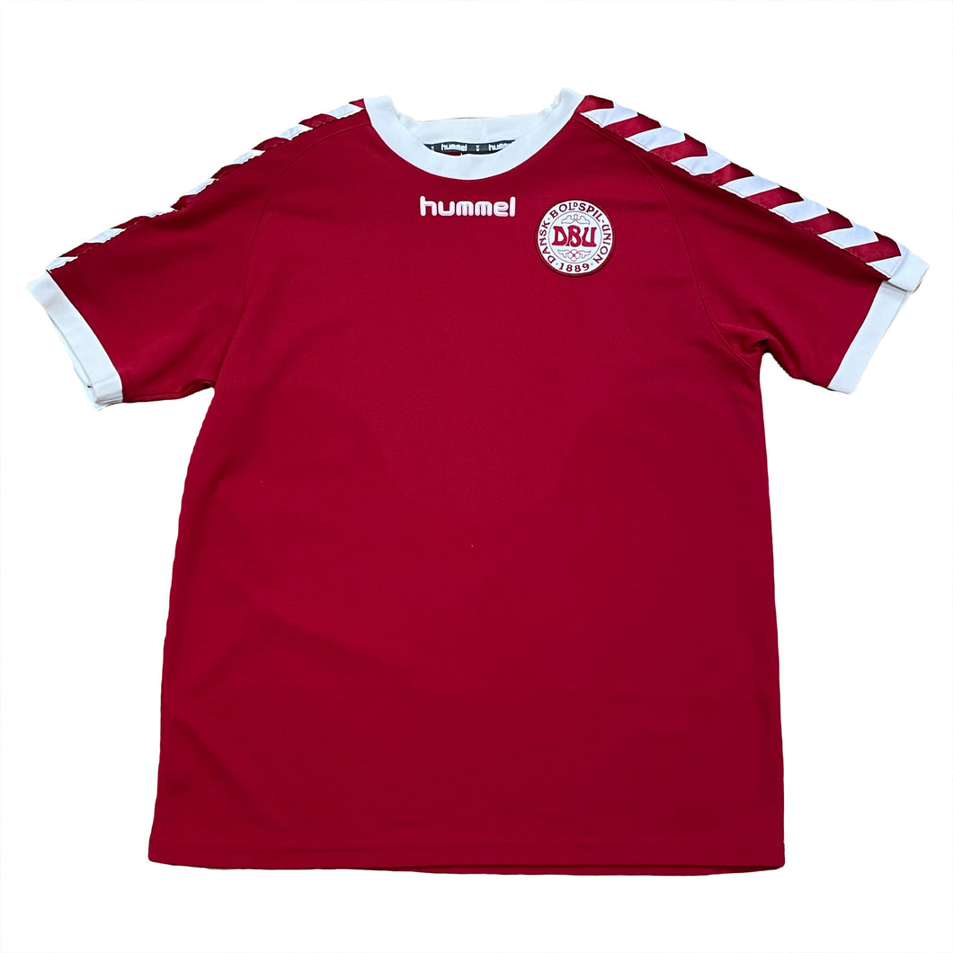 Vintage Hummel 2002 Denmark Soccer Football Jersey Men's Large