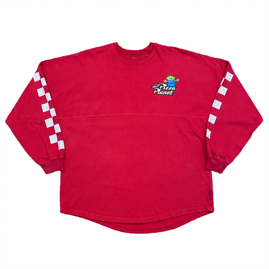 Disney Pixar Toy Story 2019 Pizza Planet Alien Red Spirit Jersey Men’s Small