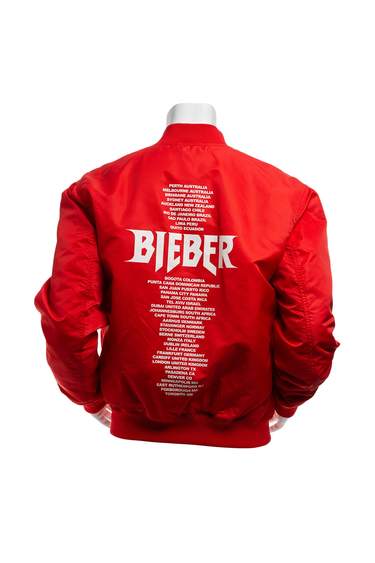 H M Justin Bieber 2017 Purpose Stadium Tour Team Bomber Jacket Men s M Subtle Flex Streetwear