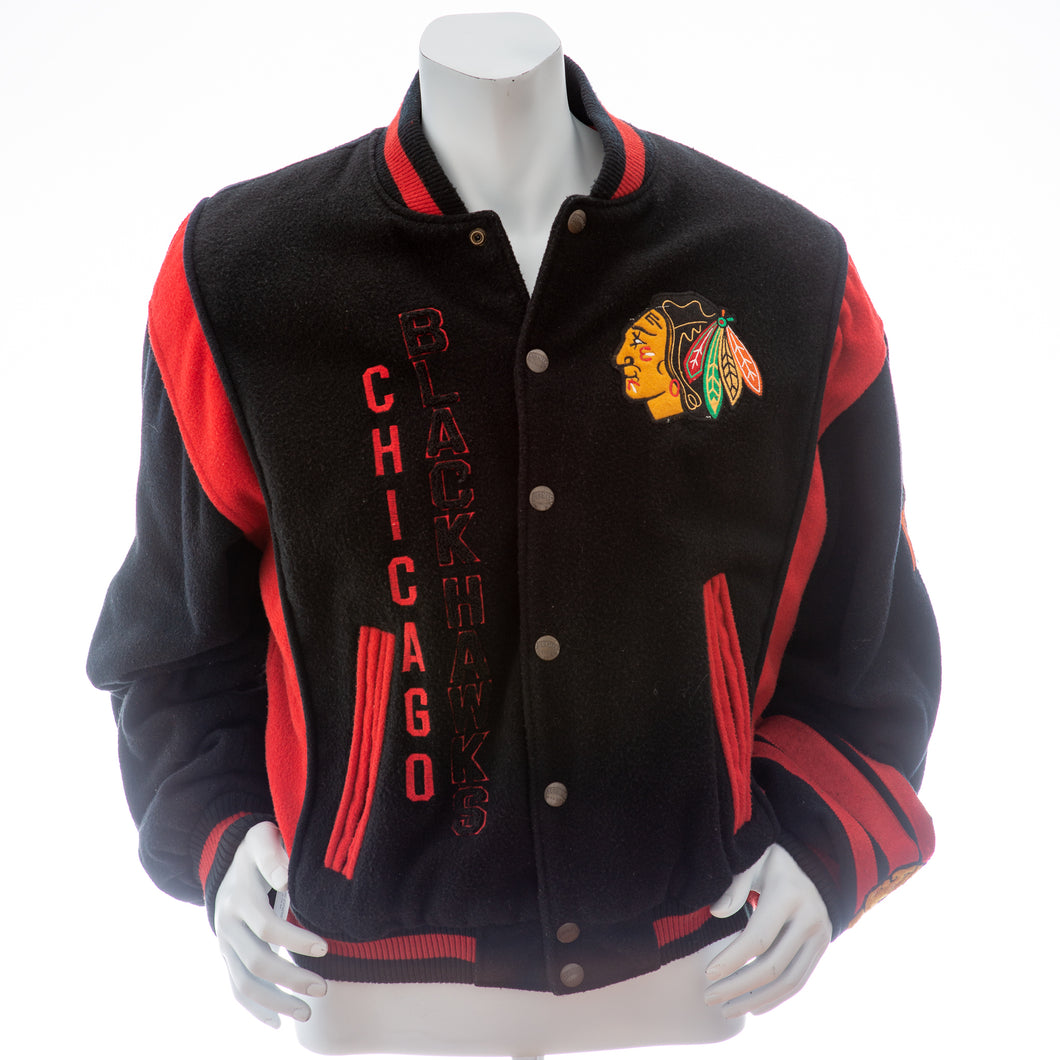 Vintage Chicago Blackhawks Black & Red Jacket Men's L