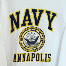 Load image into Gallery viewer, Vintage 90’s Navy Annapolis Long Sleeve Shirt Men’s Medium
