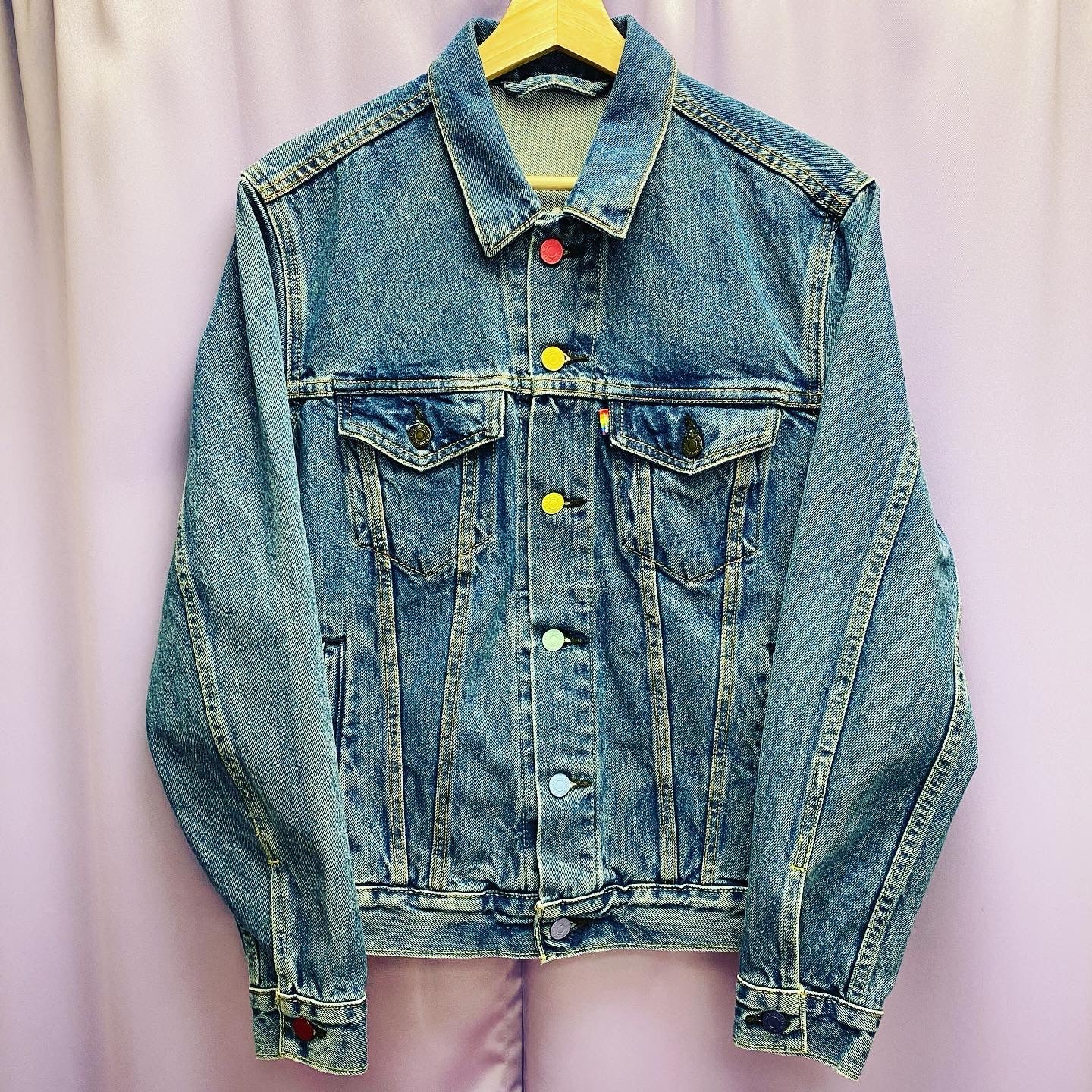 Levis Pride I Have Seen The Future LGBT Denim Jacket Women s Small Subtle Flex Streetwear