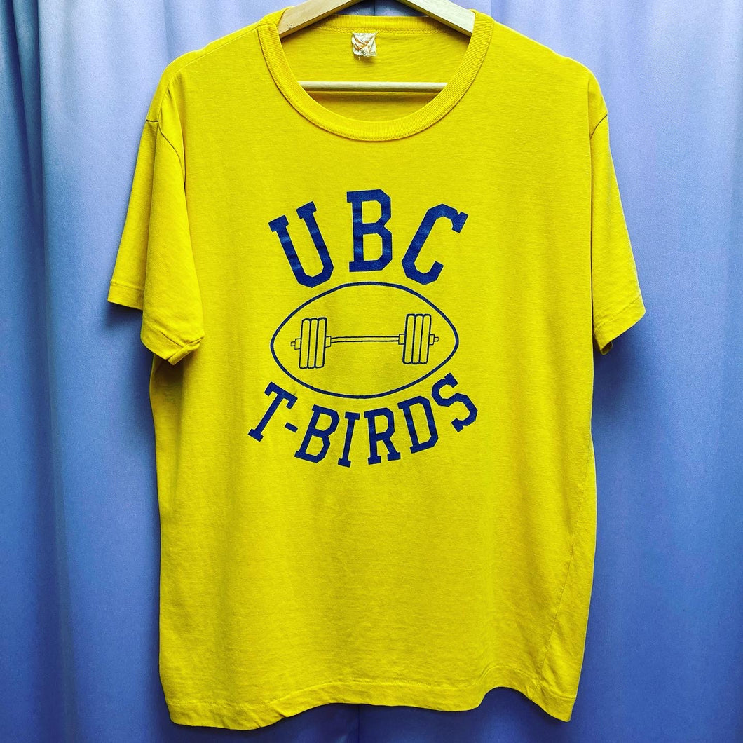 Vintage 80’s University of British Columbia UBC T-Birds Football T-Shirt Men’s XL