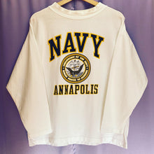 Load image into Gallery viewer, Vintage 90’s Navy Annapolis Long Sleeve Shirt Men’s Medium
